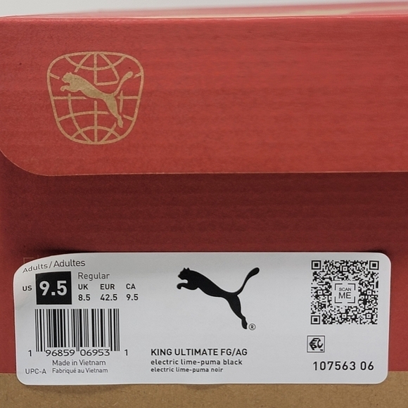 Puma King Ultimate FG/AG 107563-06 Firm Ground Mens Soccer Cleats Size 9.5 New main image 5